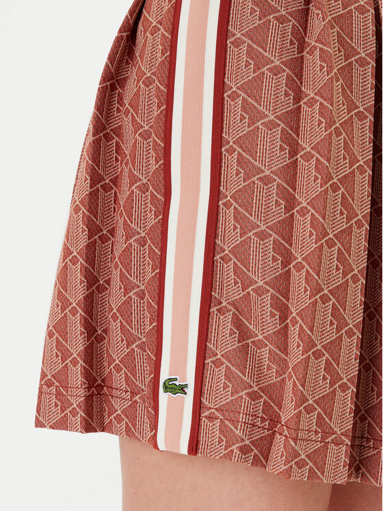 Юбка плиссированная Lacoste JF0516, коричневый — фото 4