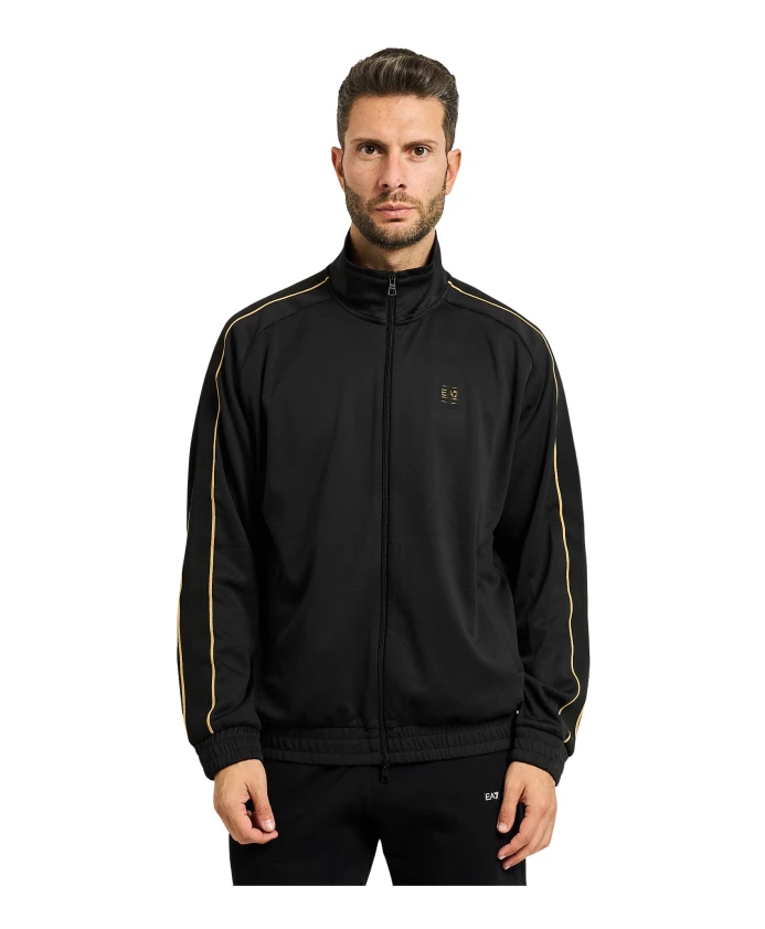 

Толстовка с лямками на рукавах Emporio Armani, черный