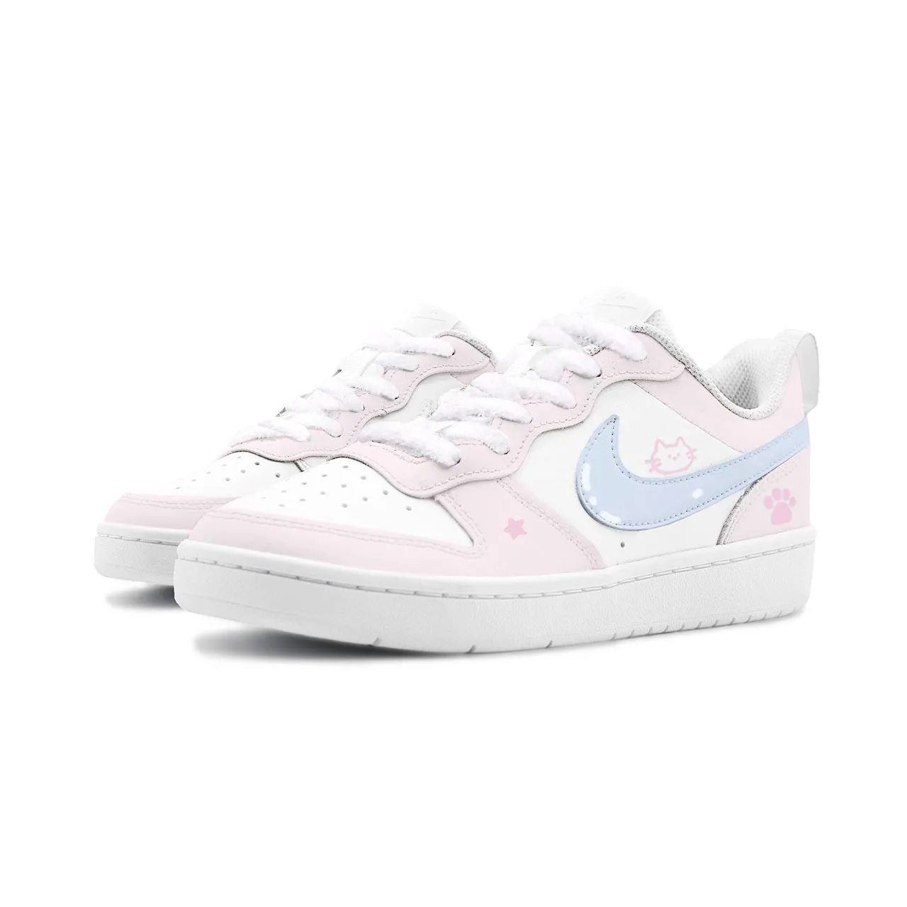 Nike Кроссовки Court Borough 2 Meow Trail Pink Blue — фото 4