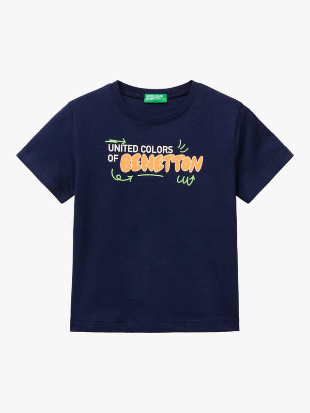 

Детская футболка с логотипом Benetton, Night Blue