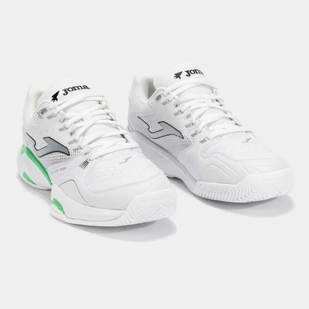 Теннисные кроссовки Joma Master 1000, белые/зеленые, верх из микрофибры с системой VTS, размер 42 EU — фото 3