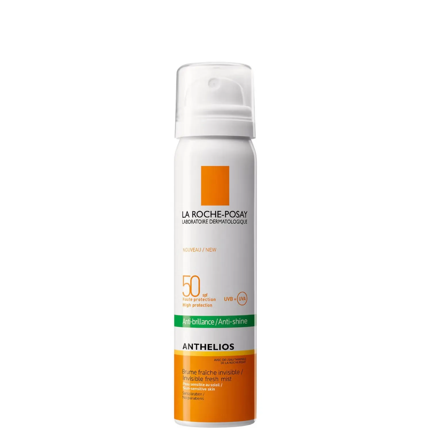 Anthelios Антибликовый солнцезащитный спрей для лица Invisible SPF50+, 75 мл, трио La Roche-Posay — фото 2