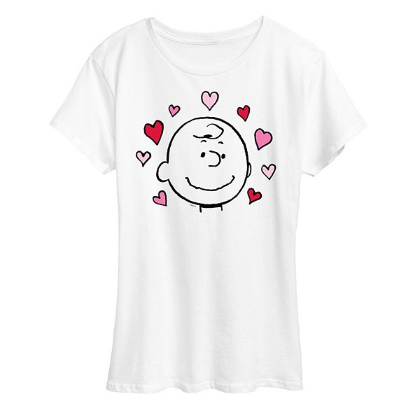 

Футболка с принтом Peanuts Charlie Brown Hearts Licensed Character, White, Белый, Футболка с принтом Peanuts Charlie Brown Hearts Licensed Character, White