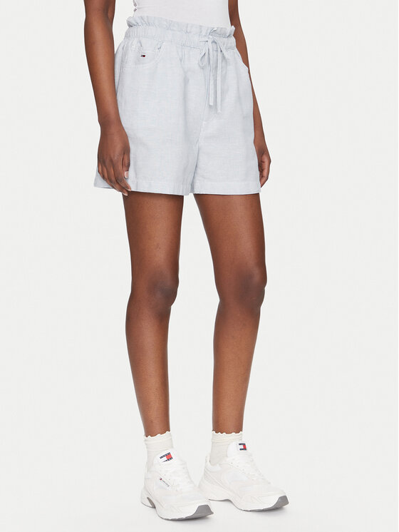 

Шорты из ткани обычного кроя DW0DW20360 Tommy Jeans, синий