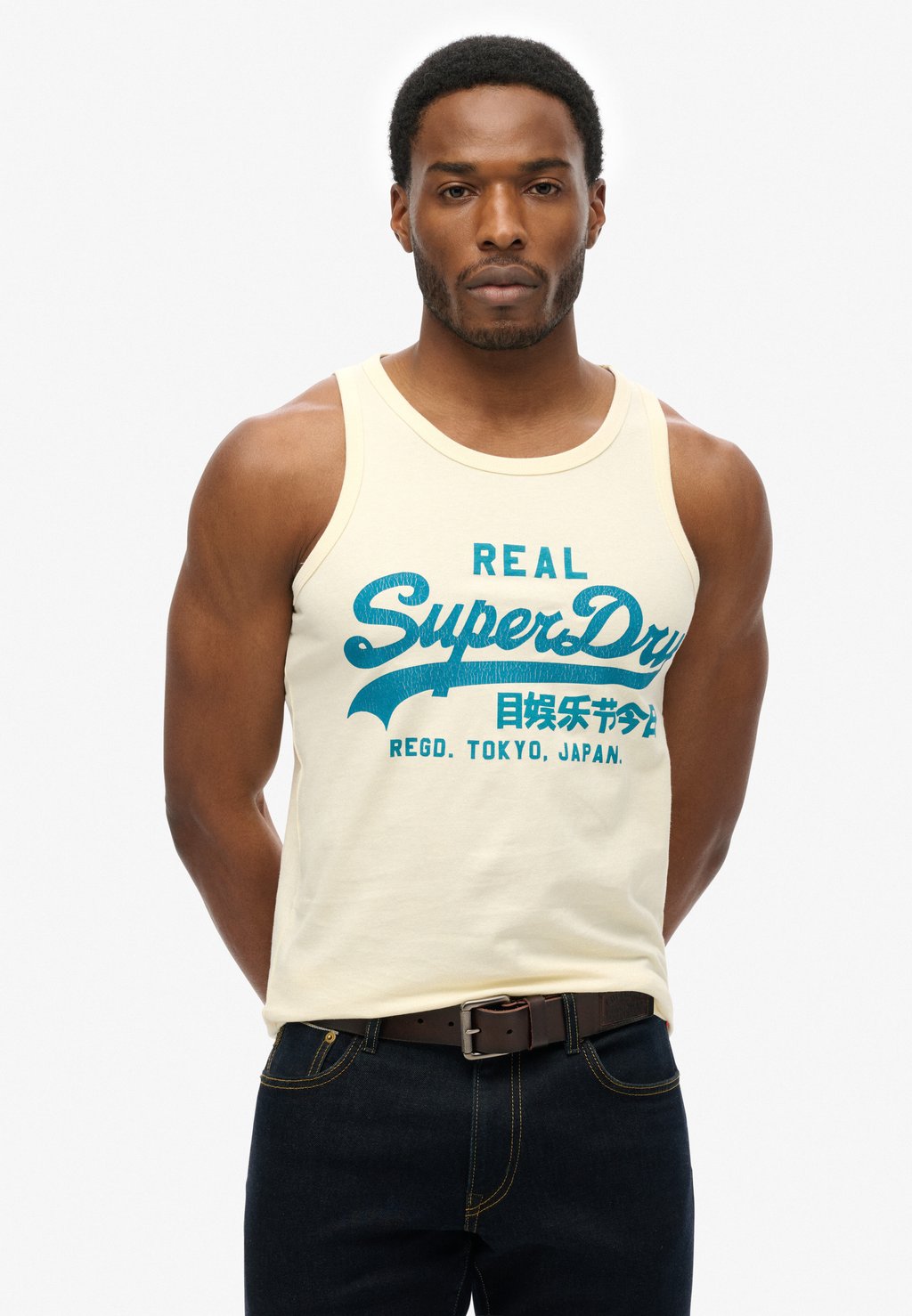 

Топ VINTAGE LOGO CALI Superdry, молочный