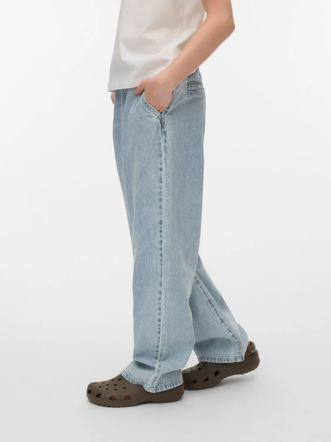Джинсы Vero Moda Girl Wide leg Jeans VMValeria синего цвета — фото 4