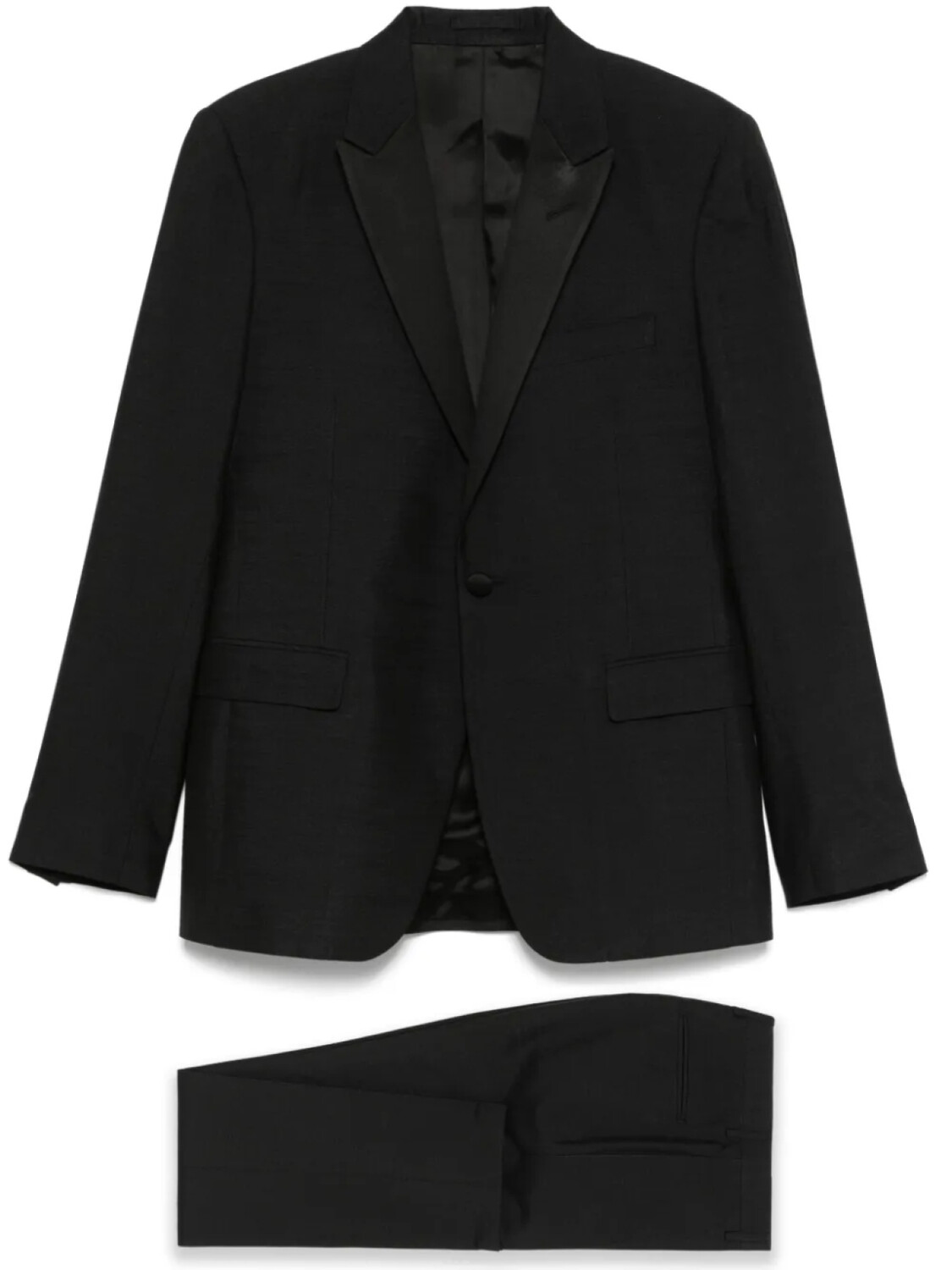 

Костюм Lardini с атласными лацканами, черный
