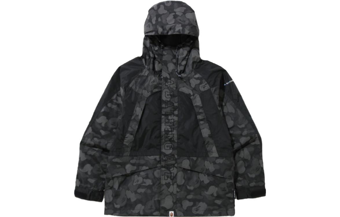 

A BATHING APE Куртка для сноуборда Bape Abc Dot Reflective Camo, Black Gray