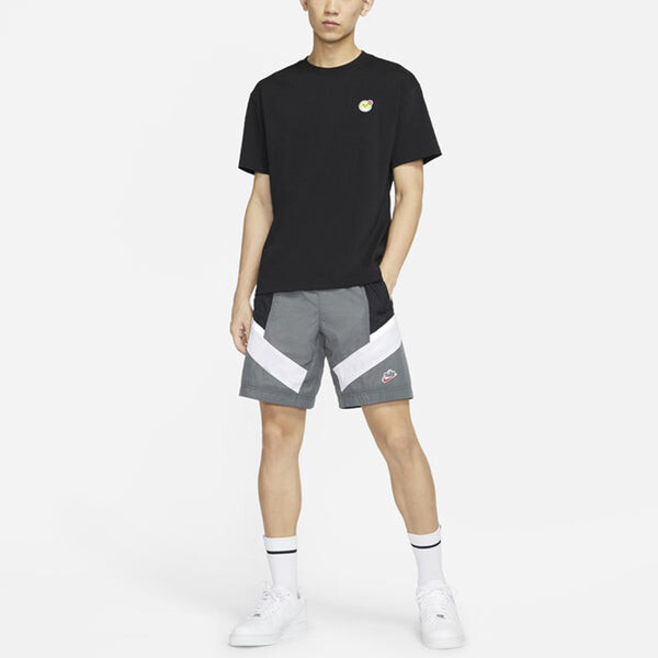Футболка sportswear max 90 embroidered sports round neck short sleeve black Nike, черный — фото 3