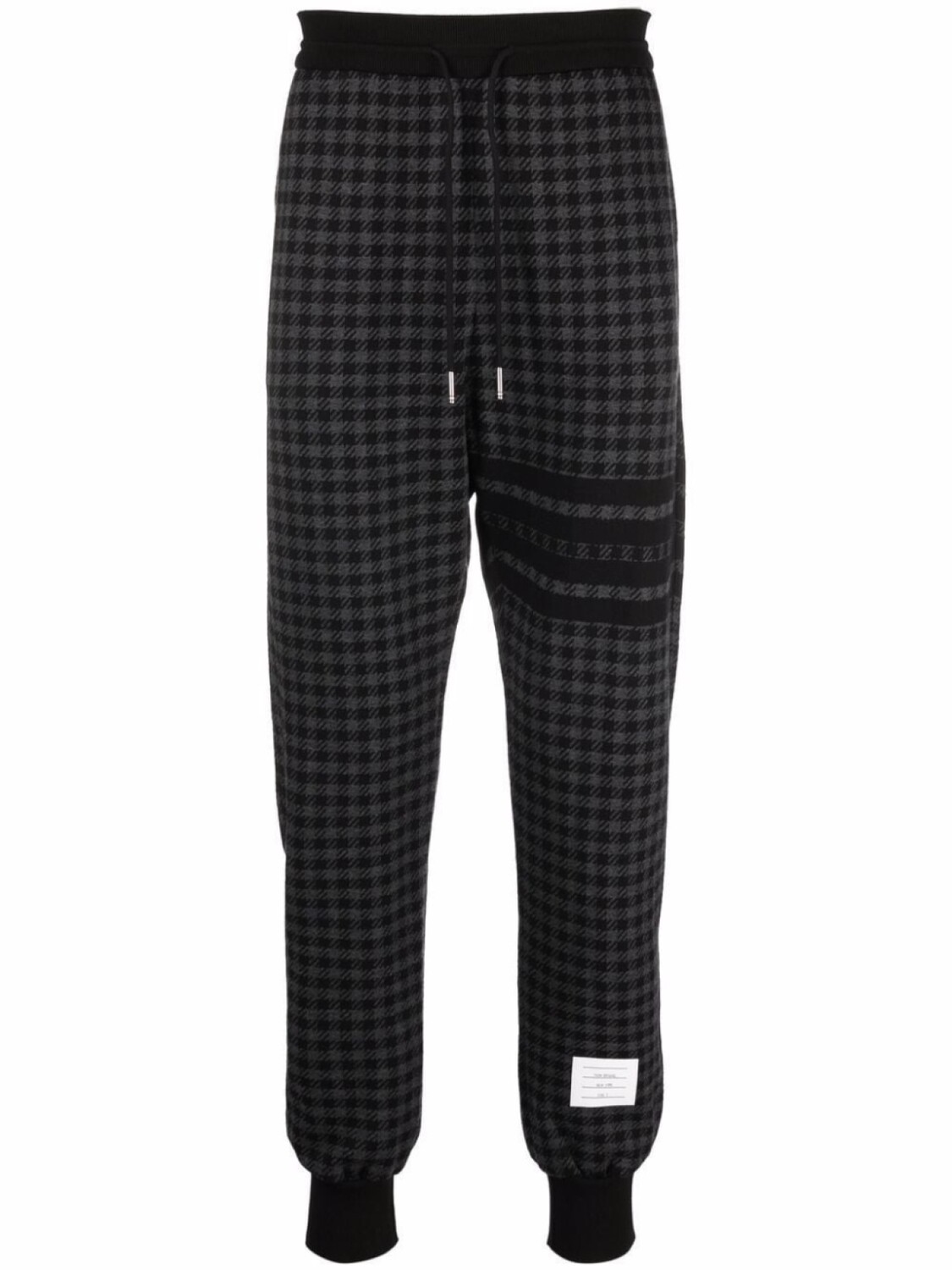 

Thom Browne спортивные брюки в ломаную клетку, черный