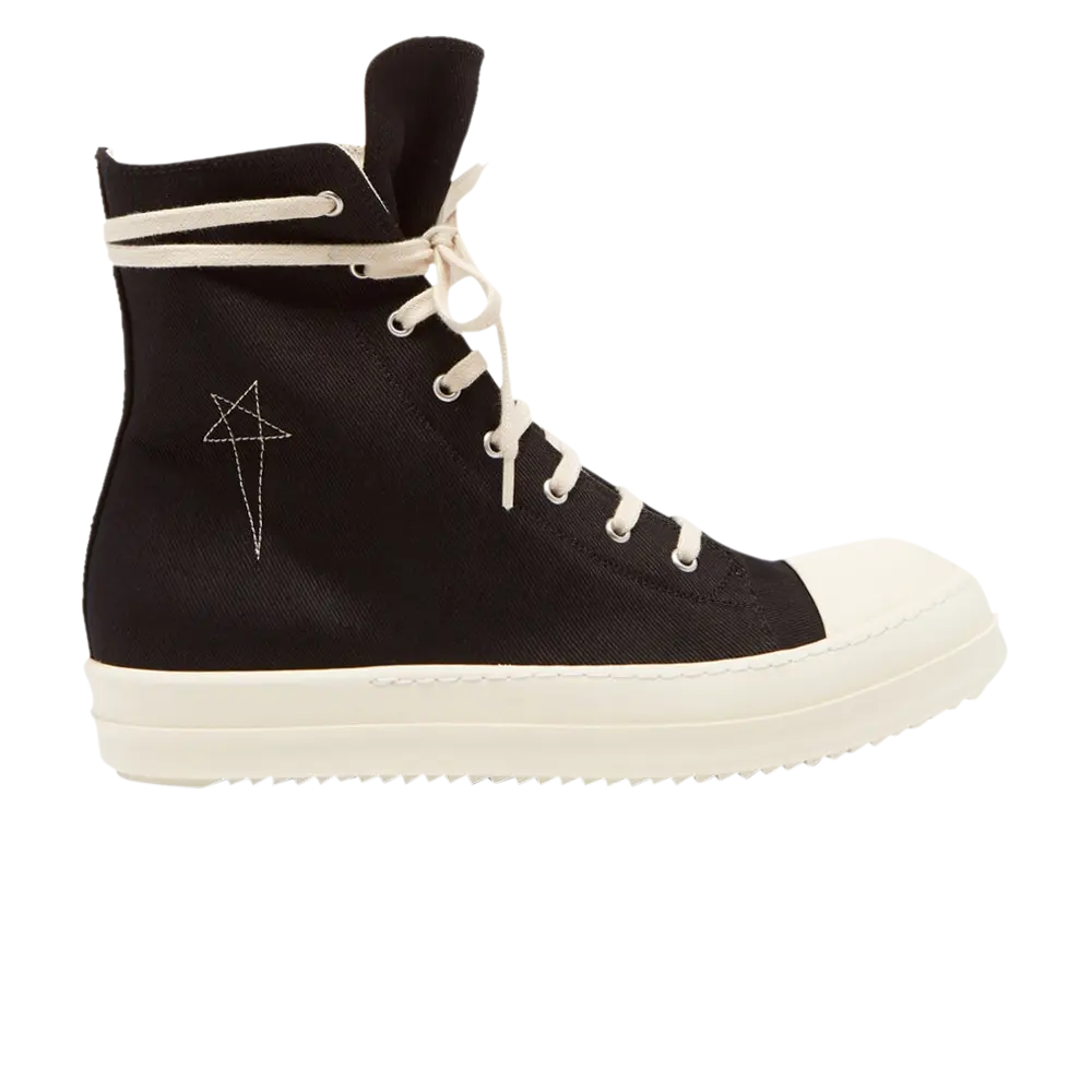 Высокие кроссовки Rick Owens DRKSHDW Fogachine Pentagram Embroidery High, черный