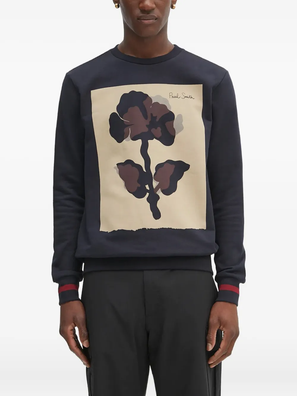 

Толстовка с цветочным принтом Paul Smith, синий