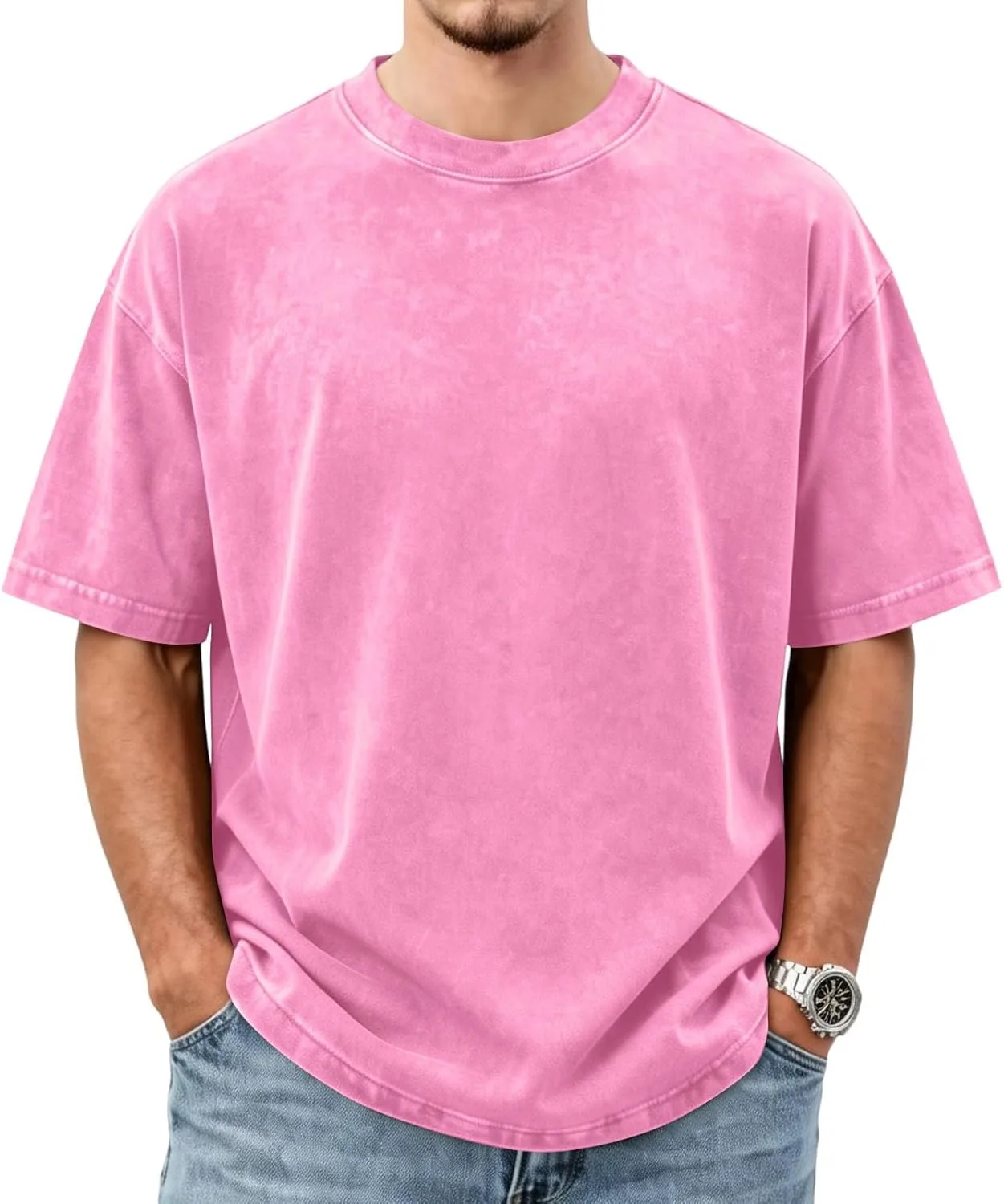 

Мужская футболка с карманом, oversized, короткий рукав lopmou