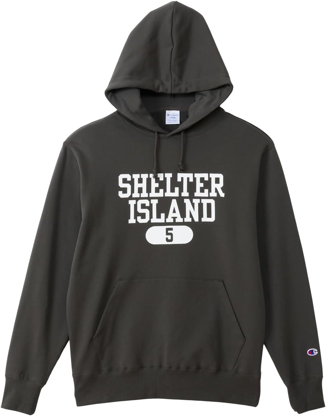 

Толстовка с капюшоном Champion C3-C122, худи, топ, с длинным рукавом, круглый вырез, хлопок, производство США, мужская базовая модель, черный