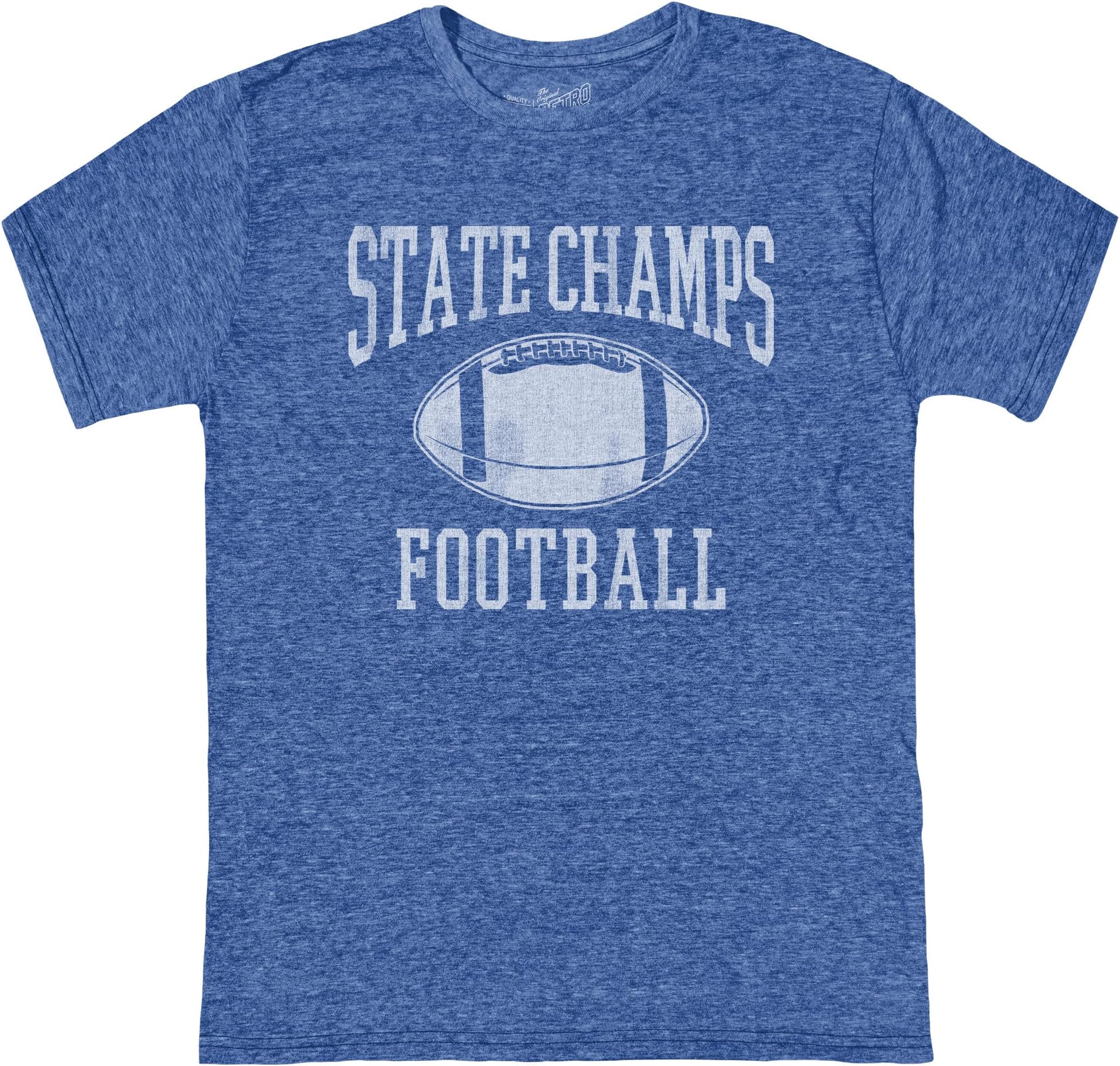 

Футболка The Original Retro Brand Kids Tri-Blend Football State Champs Crew Neck Tee, цвет Streaky Royal