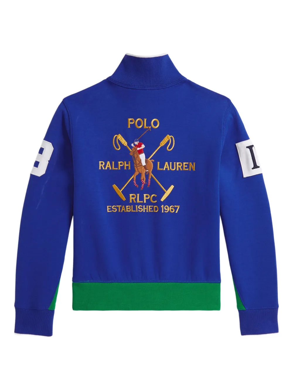 Толстовка с вышивкой Polo Pony Polo Ralph Lauren Kids, синий — фото 2