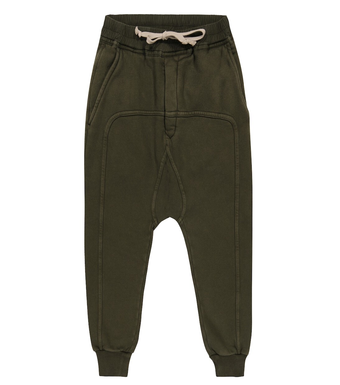 

Спортивные штаны из хлопкового джерси Rick Owens, зеленый