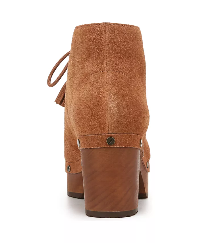 Женские оригинальные шнурованные платформенные ботильоны Chic Dr. Scholl's, коричневый — фото 3