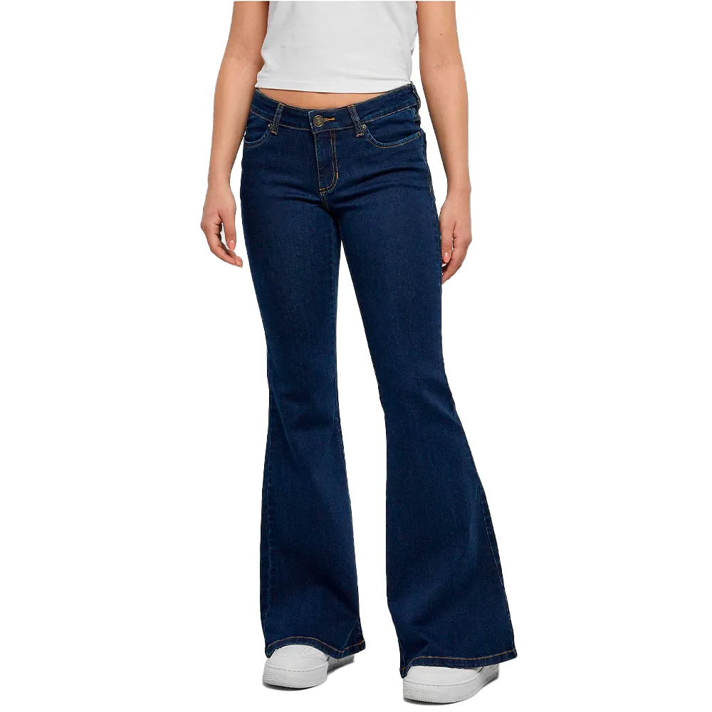 

Джинсы Urban Classics Organic Flared low waist, синий