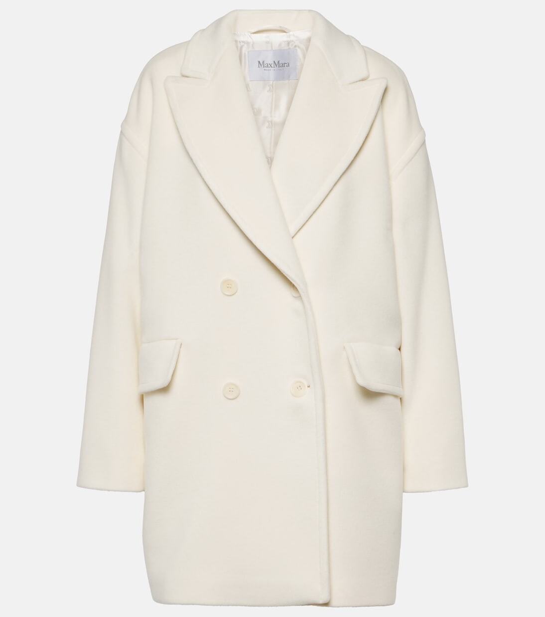 

Пальто meana из шерсти и кашемира Max Mara, белый