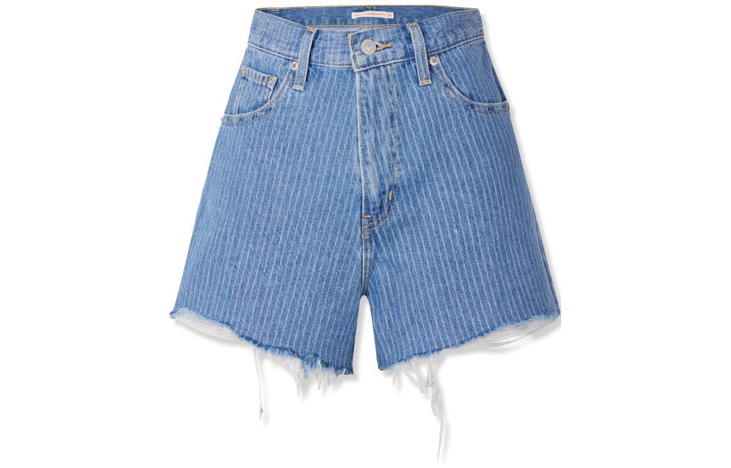 

Levis Джинсовые шорты Levi's женские, сине-белые в полоску