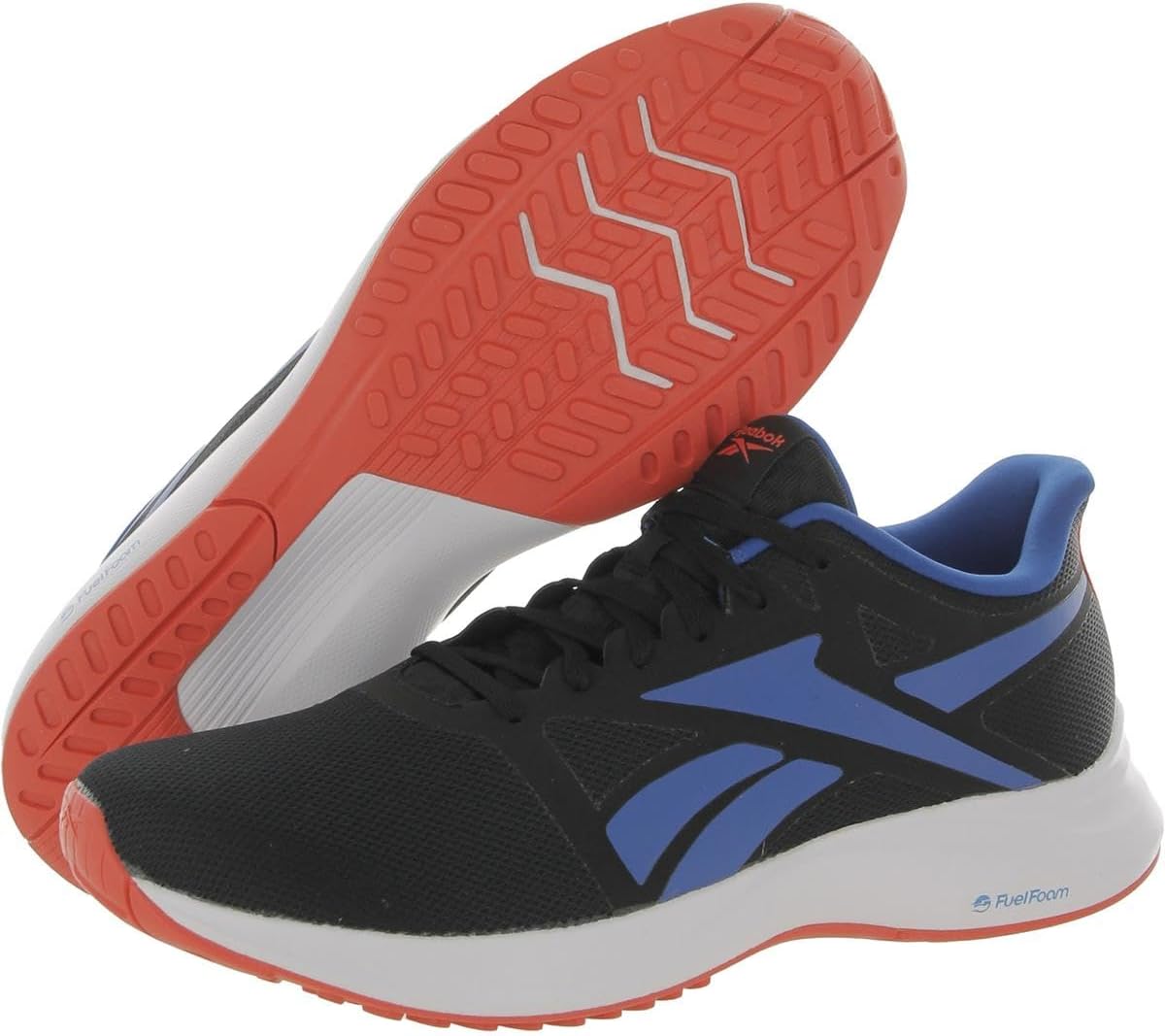 Мужские беговые кроссовки Reebok Runner 5.0, черный/синий/оранжевый — фото 2