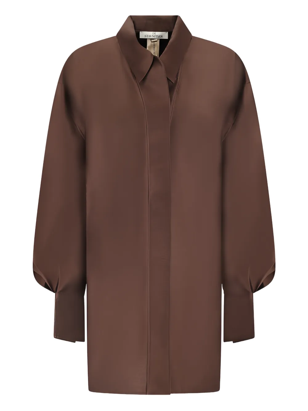 

Блузка из органзы Milena Di Stavnitser, коричневый