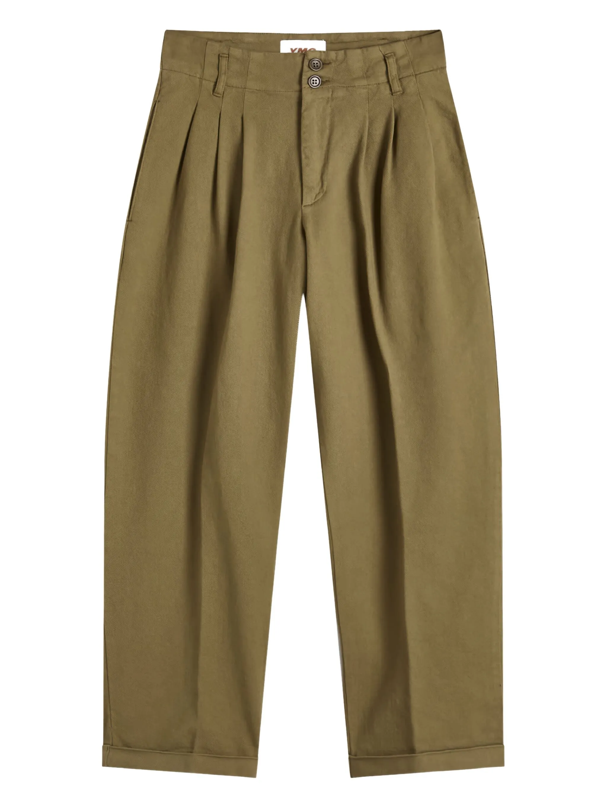 

Брюки со складками Ymc, зеленый