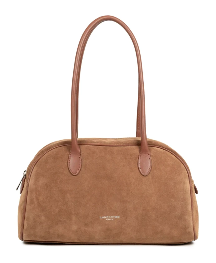 

Замшевая сумка через плечо на молнии Lancaster, коричневый