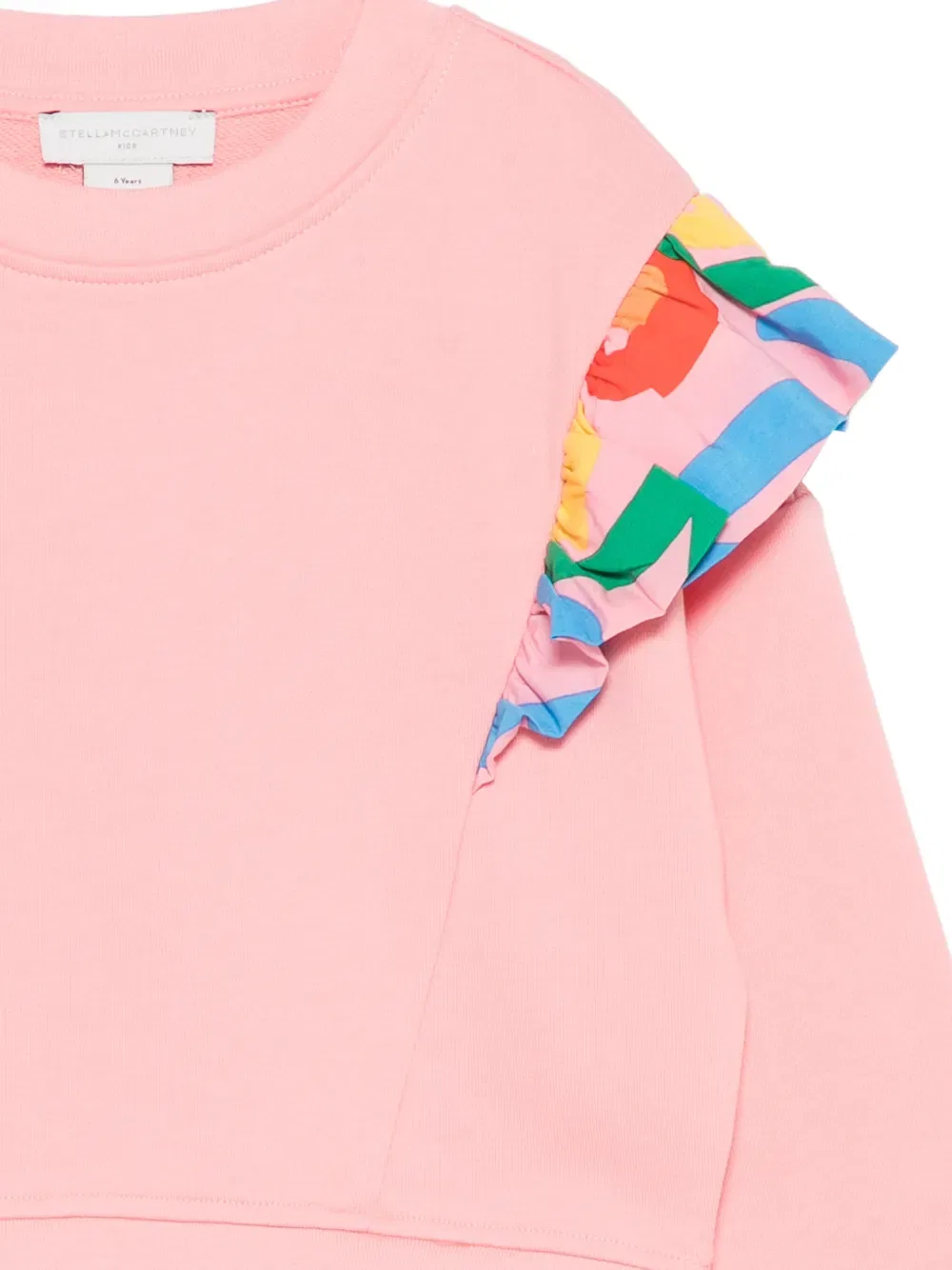 Толстовка с оборками Stella Mccartney Kids, розовый — фото 3