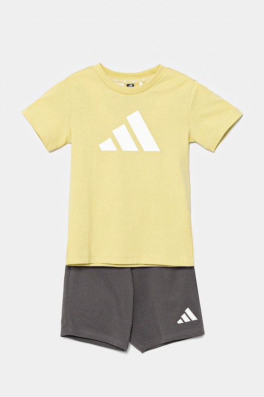 

Хлопковый комплект для малышей Adidas, желтый