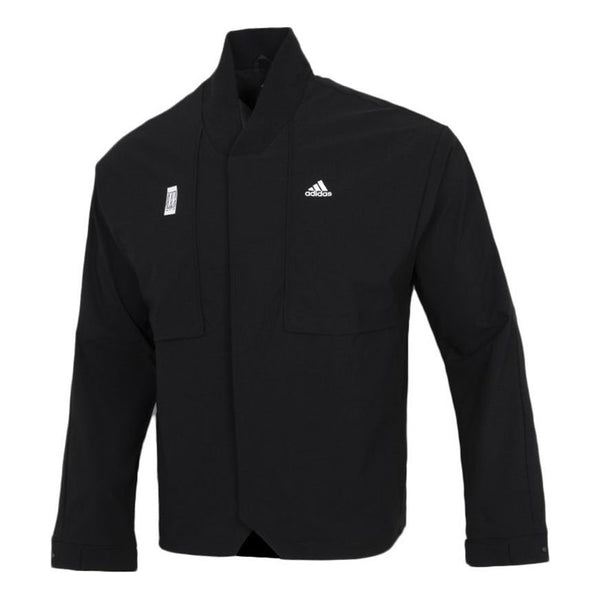 

Куртка adidas Splicing Solid Color Athleisure Casual Sports Jacket Black, черный