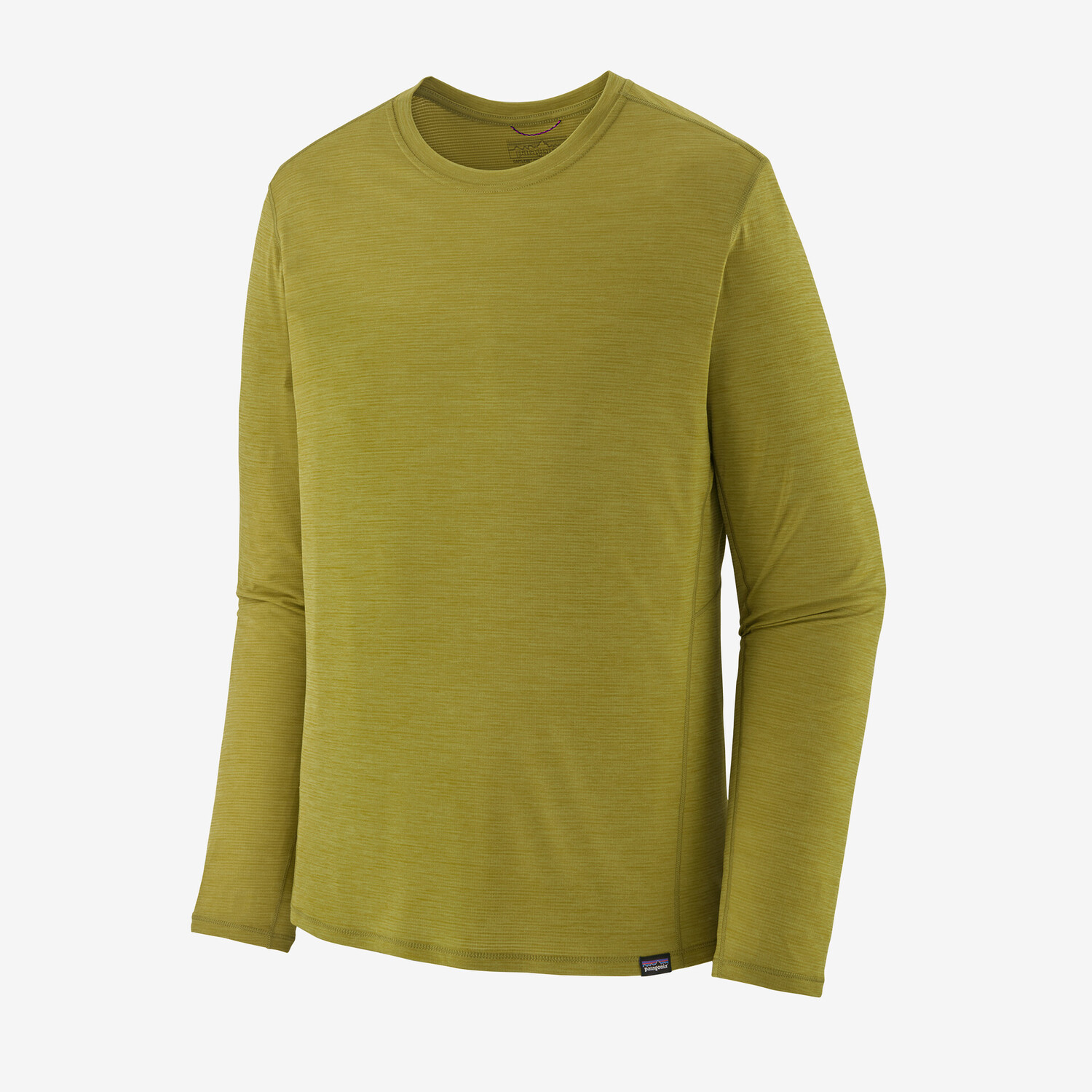 

Мужская классная легкая рубашка Capilene с длинными рукавами Patagonia, цвет Shrub Green - Perch Yellow X-Dye