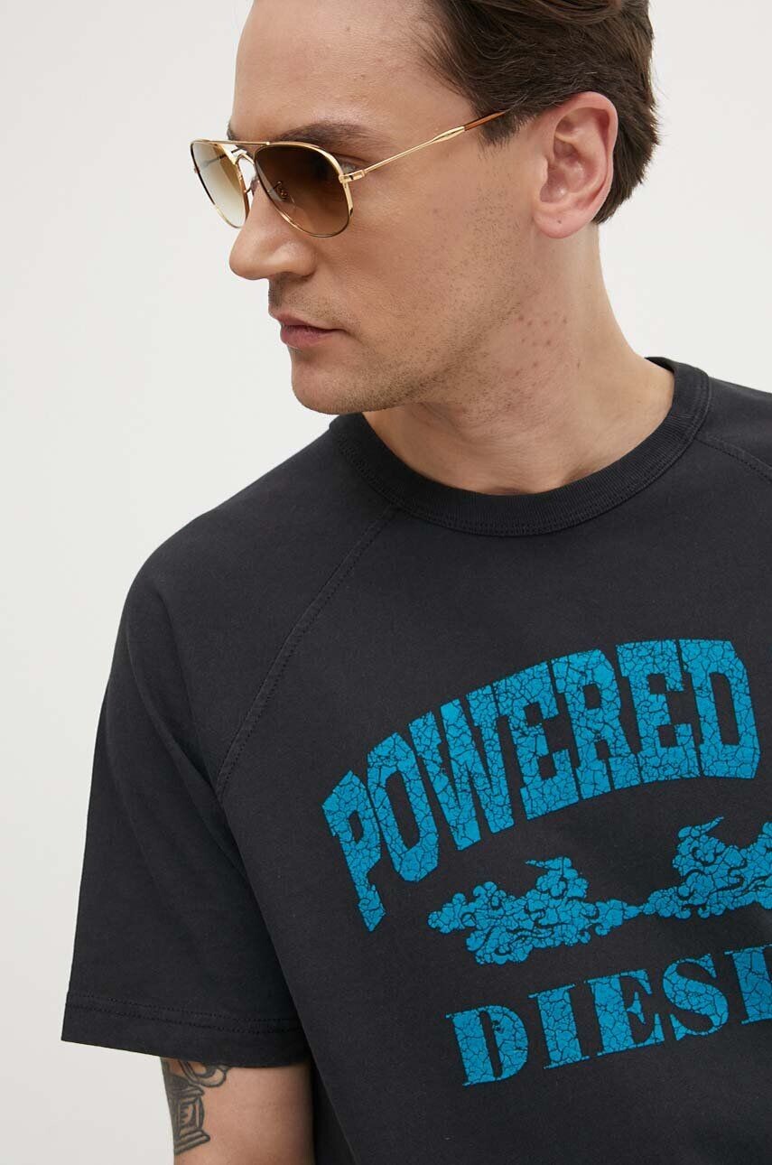 

Футболка T-RUST из хлопка Diesel, черный