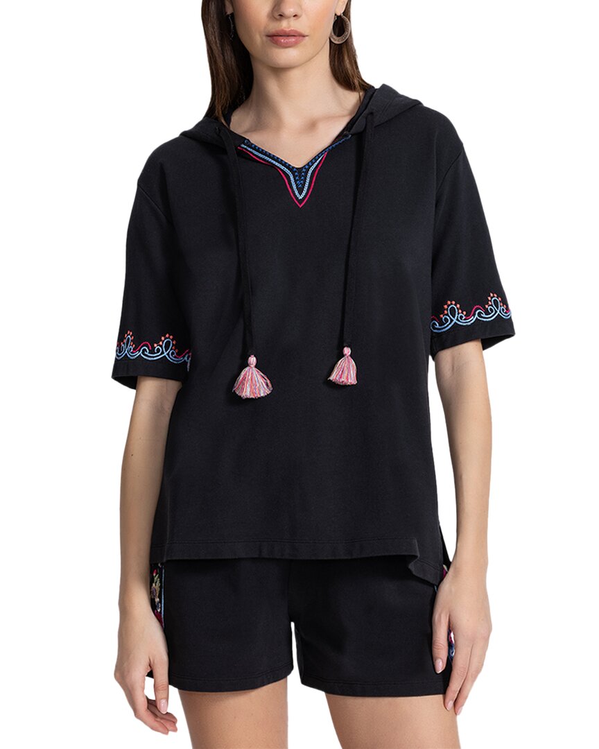 

Джонни Вас Черная Пчела Активный худи с вырезом Johnny Was