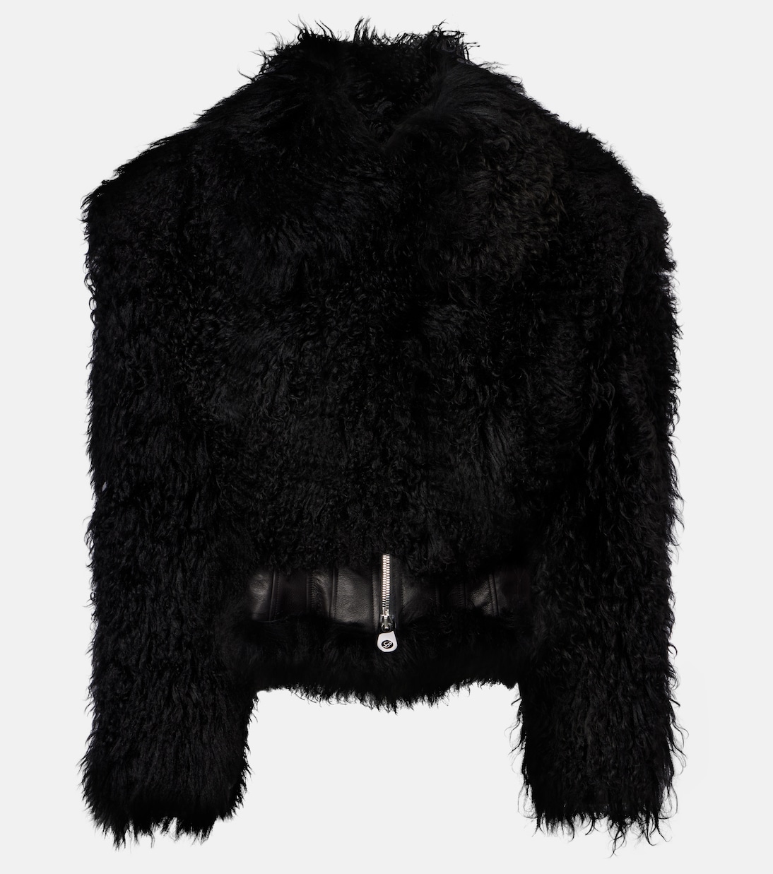

Куртка из овчины Blumarine, черный
