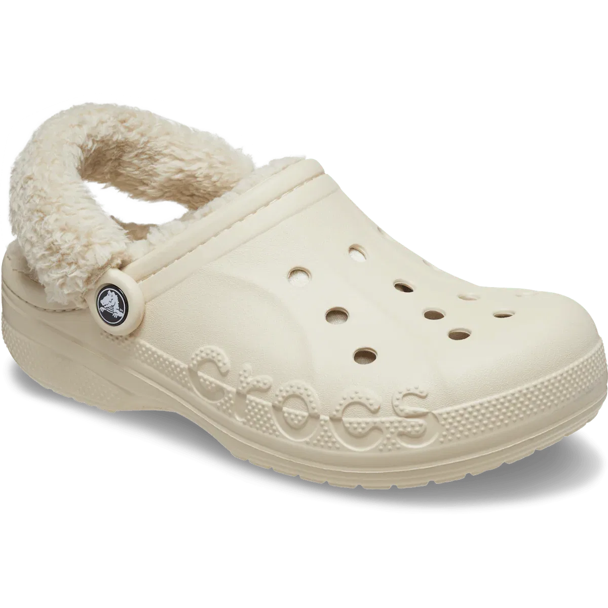 Сабо Baya с подкладкой и ворсистым ремешком Crocs, Winter White — фото 3