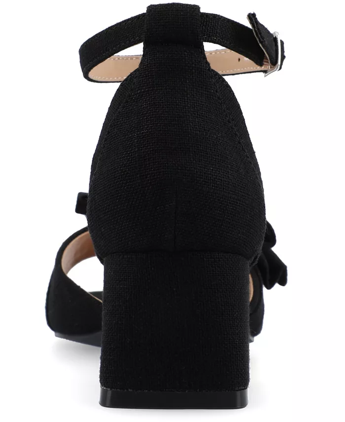 Женские босоножки Zevi Block Heel на платформе Journee Collection, черный — фото 3