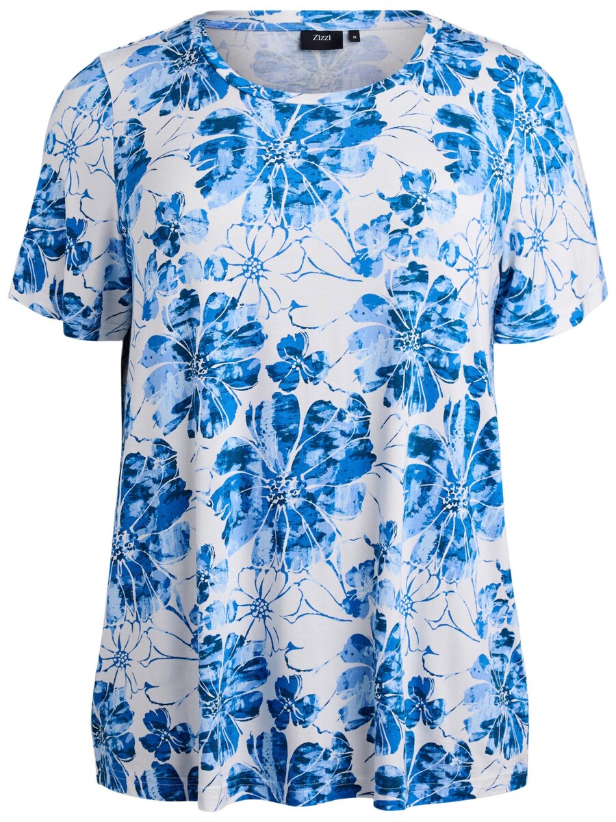 

Рубашка Zizzi Vmalis, цвет Royal blue/Sky blue