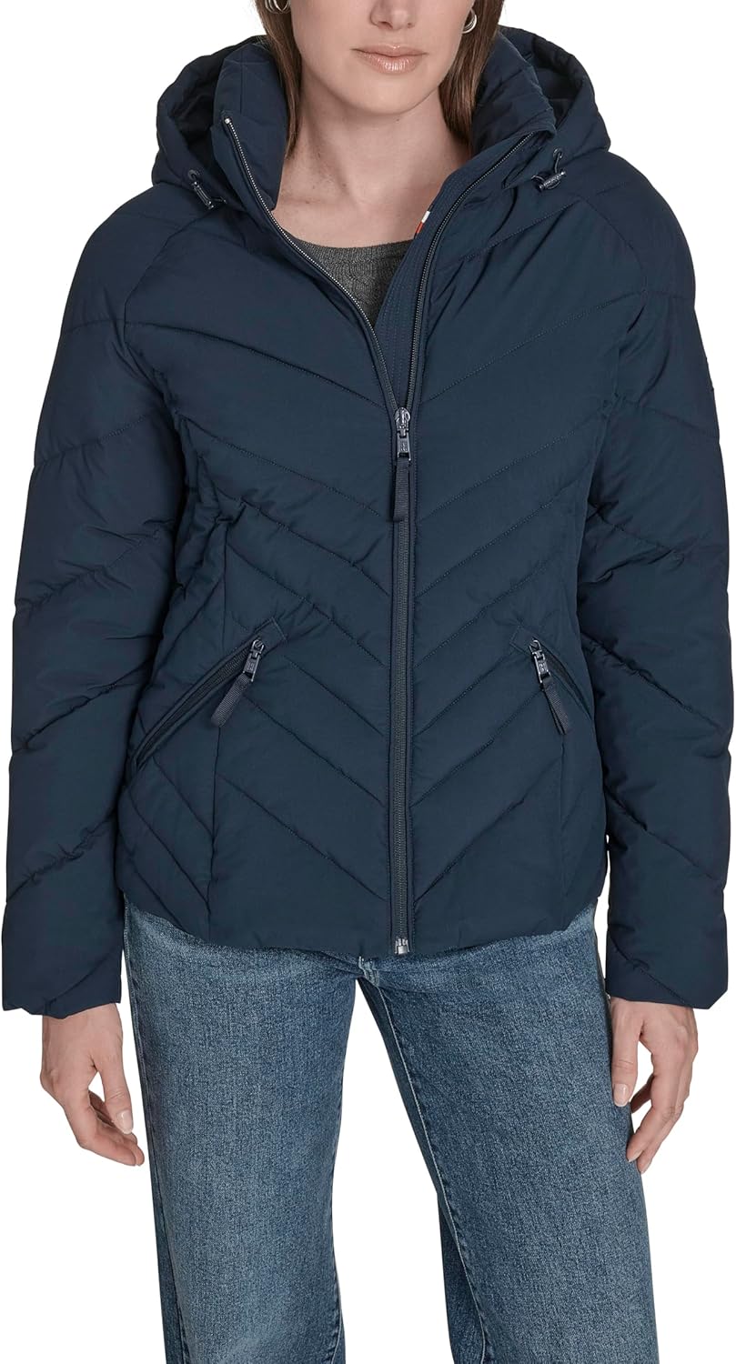 

Женское легкое повседневное пальто Tommy Hilfiger с возможностью упаковки, Navy