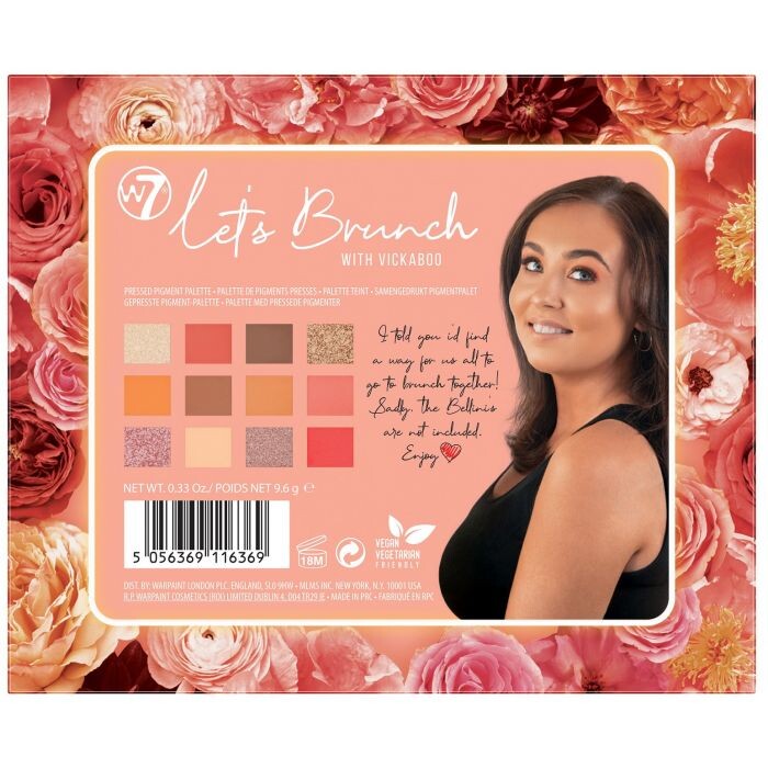 

Тени для век Paleta de Sombras Let's Brunch W7, Multicolor