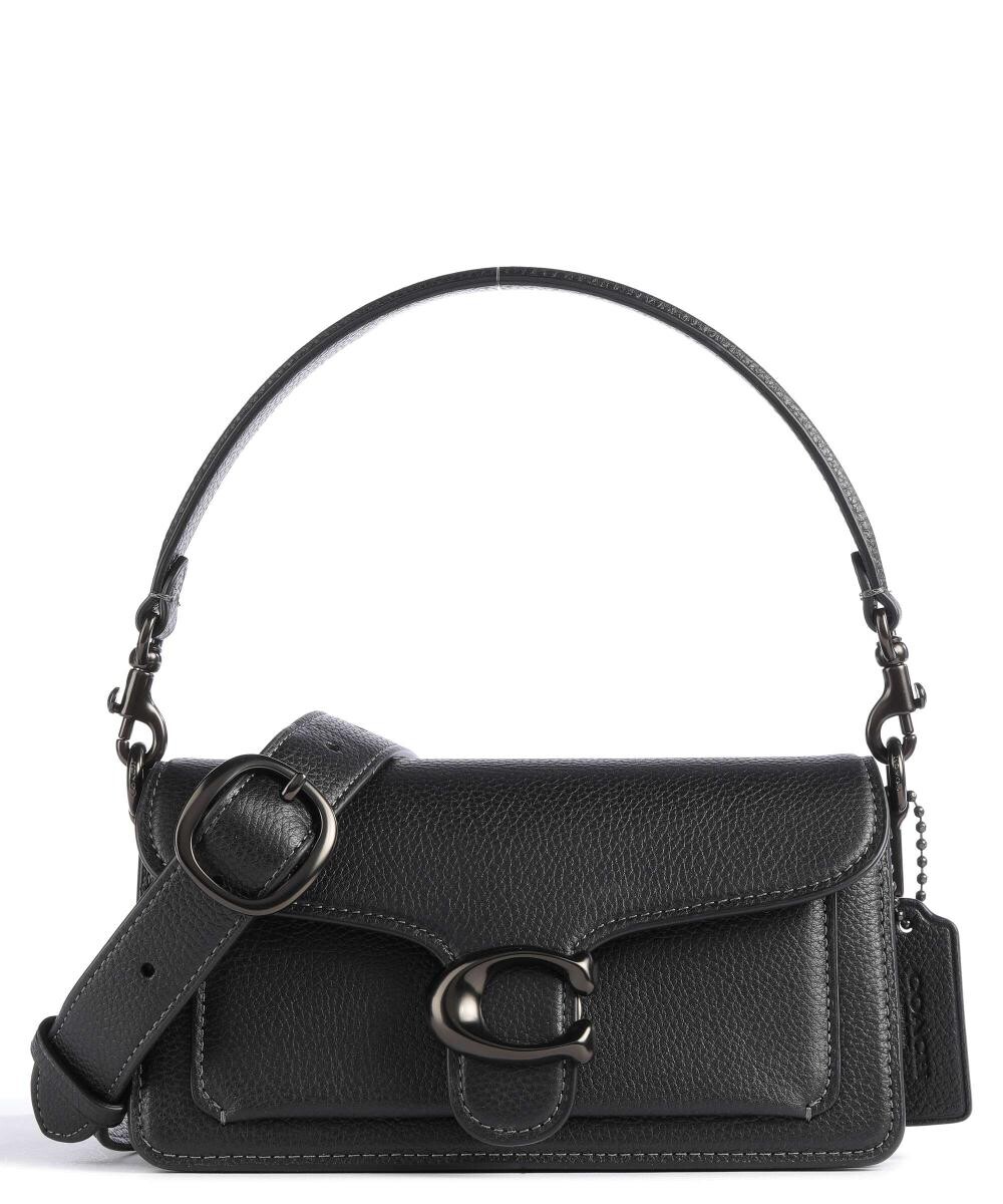 

Сумка через плечо Tabby 20 из зерненой кожи Coach, черный