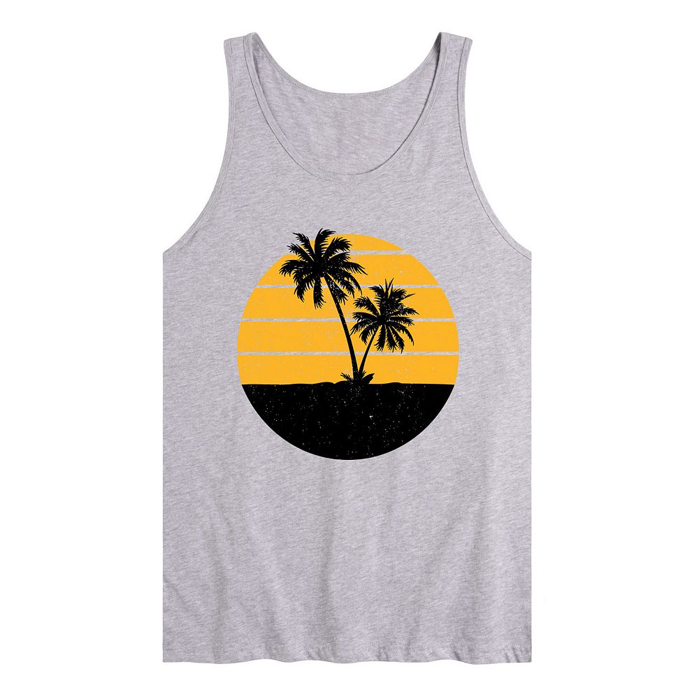 

Мужская майка с рисунком Twin Palms Sunset Licensed Character, серый