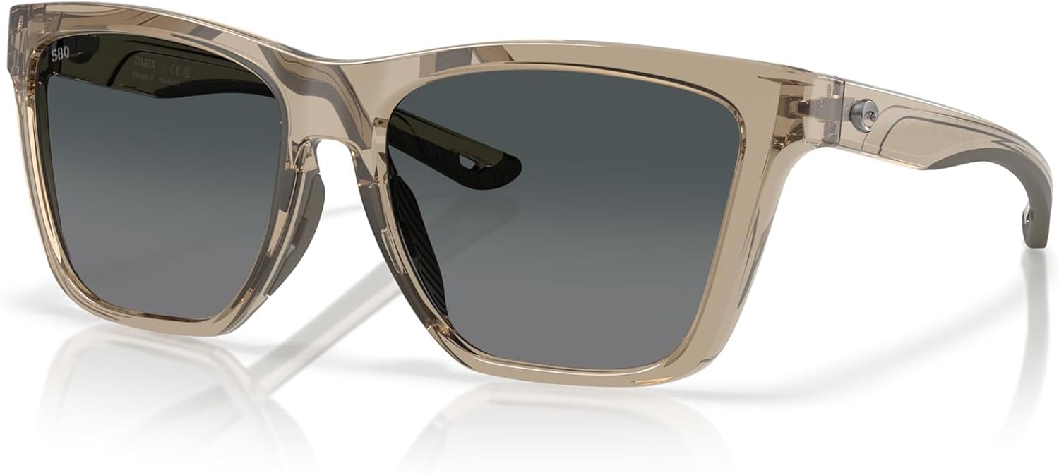

Поляризованные солнцезащитные очки Costa Del Mar для женщин - дизайнерские солнцезащитные очки Panga II для женщин со 100% защитой от УФ-излучения - размер 57-580G, Taupe/Gray Gradient 580g