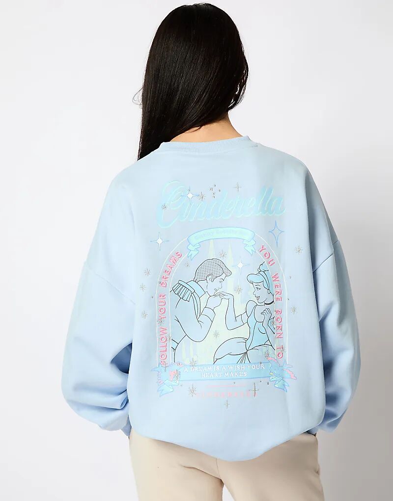 

Толстовка London Disney Cinderella Follow Your Dreams в синем цвете Skinnydip
