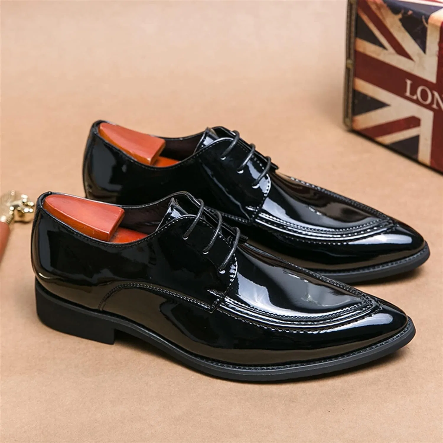 Generic Туфли Men's Shoes Men's Leather Shoes Leather Black Men's Shoes Casual Men's Shoes — фото 2
