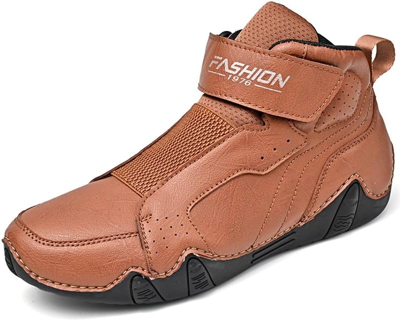 

Мужские кожаные повседневные ботинки Asifn, уличные, противоскользящие, без подкладки, деловые формальные ботинки, легкие ботинки для вождения, желтый