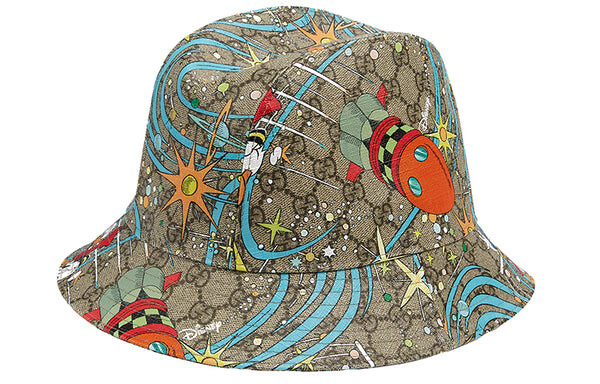 Бейсболка x disney donald duck bucket hat 'beige brown' Gucci, бежевый — фото 2