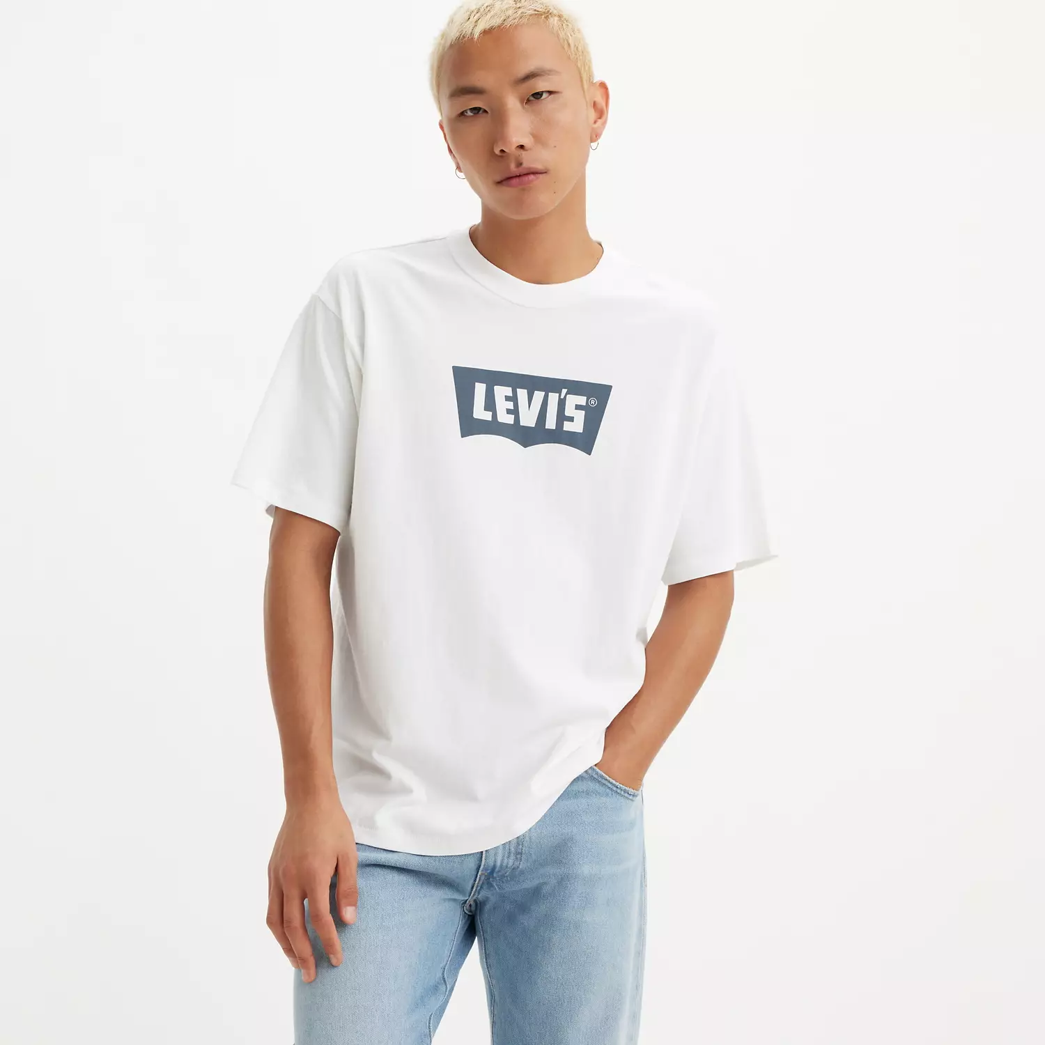 

Винтажная футболка с рисунком «крылья летучей мыши» Levi's, белый