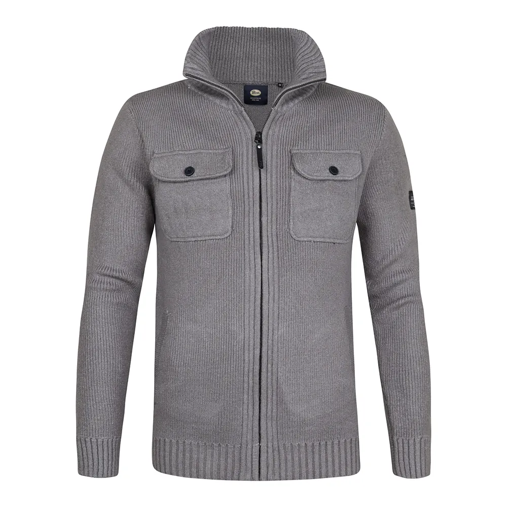 

Свитер Petrol Industries M-3040-KWC218 full zip, серый